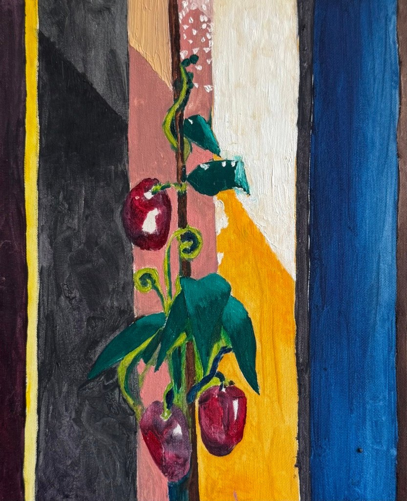 13 - Alberto Saraiva, Janela de Copacabana, 2022, Técnica mista sobre tela, 24 x 30 cm