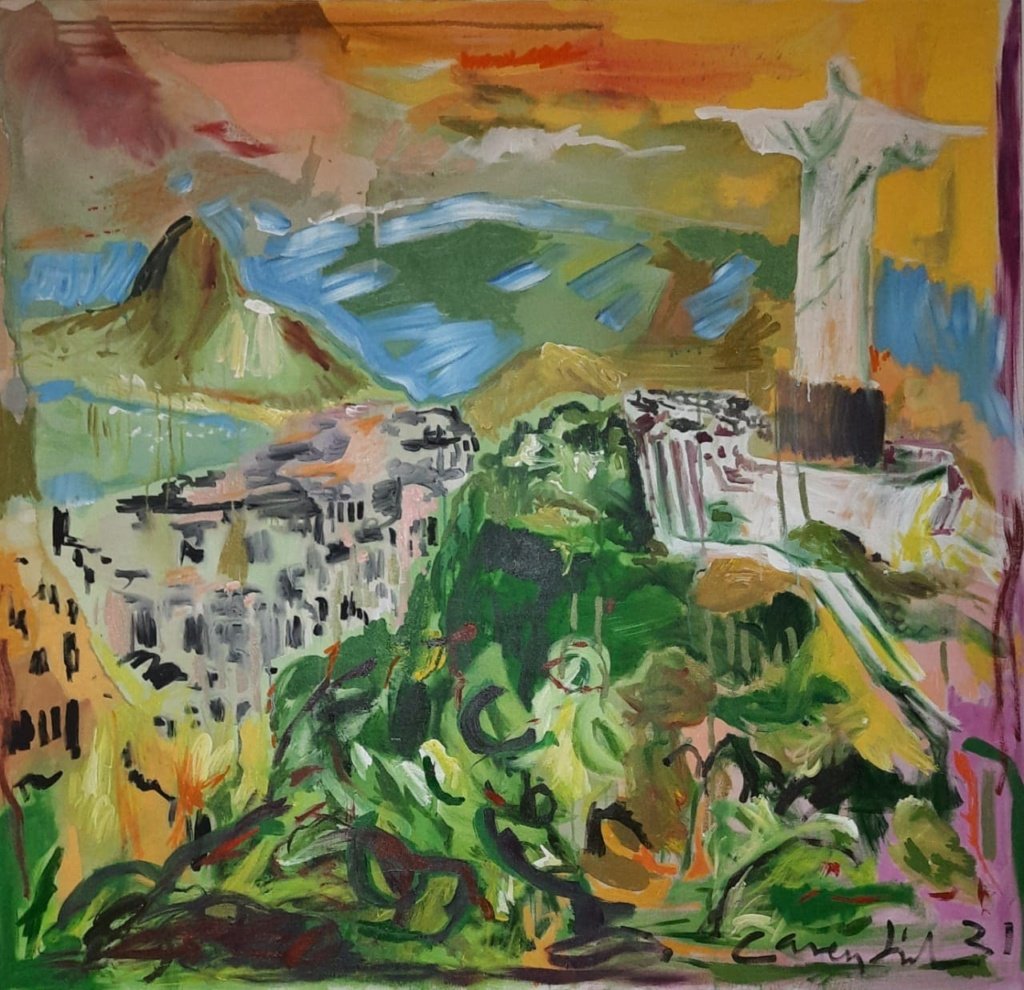 130 x 130 cm _ Clara Cavendish _ O moço da montanha _ AST