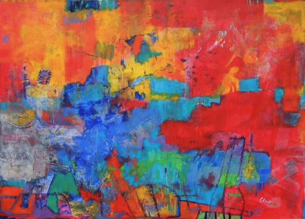 140 x 200 cm _ Elso-Arruda _ O grito da natureza _ 2015 _ Acrílica s linho