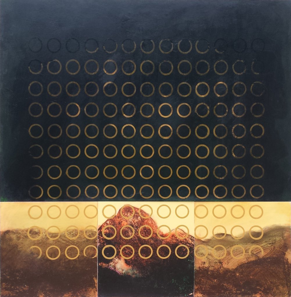 150 x 150 cm _ Adriano Mangiavacchi _ Desejo de paisagem n. 11 (preto) _ 2016 _ AST