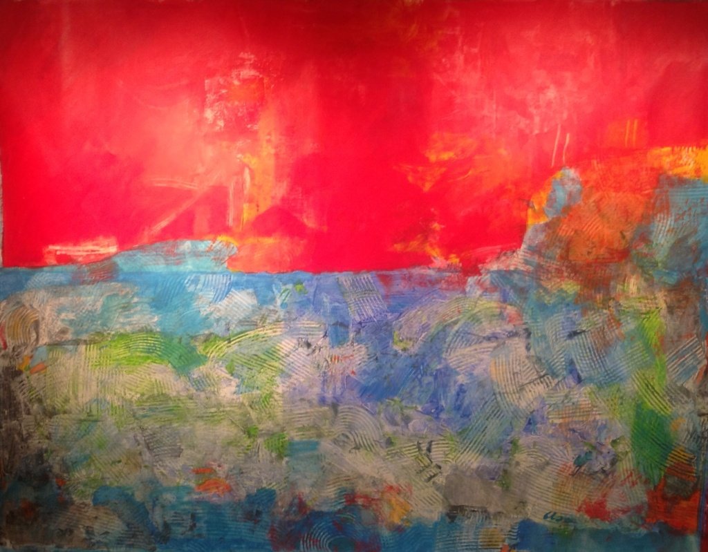 150 x 200 cm _ Elso Arruda _ Da Terra para Marte _ 2013 _ Acrilica s linho (ENROLADO)