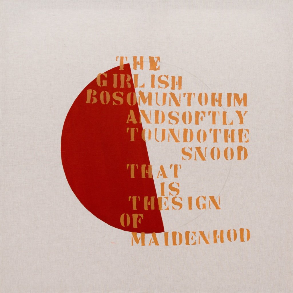 2025 Série James Joyce Music A partir do poema Bid Adieu Acrílica sobre linho 100 x 100 x 5 cm