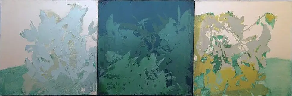 50 x 150 cm _ Adriano Mangiavacchi _ Inserção 27 _ 2018 - 2019 _ Tinta metalizada e AST