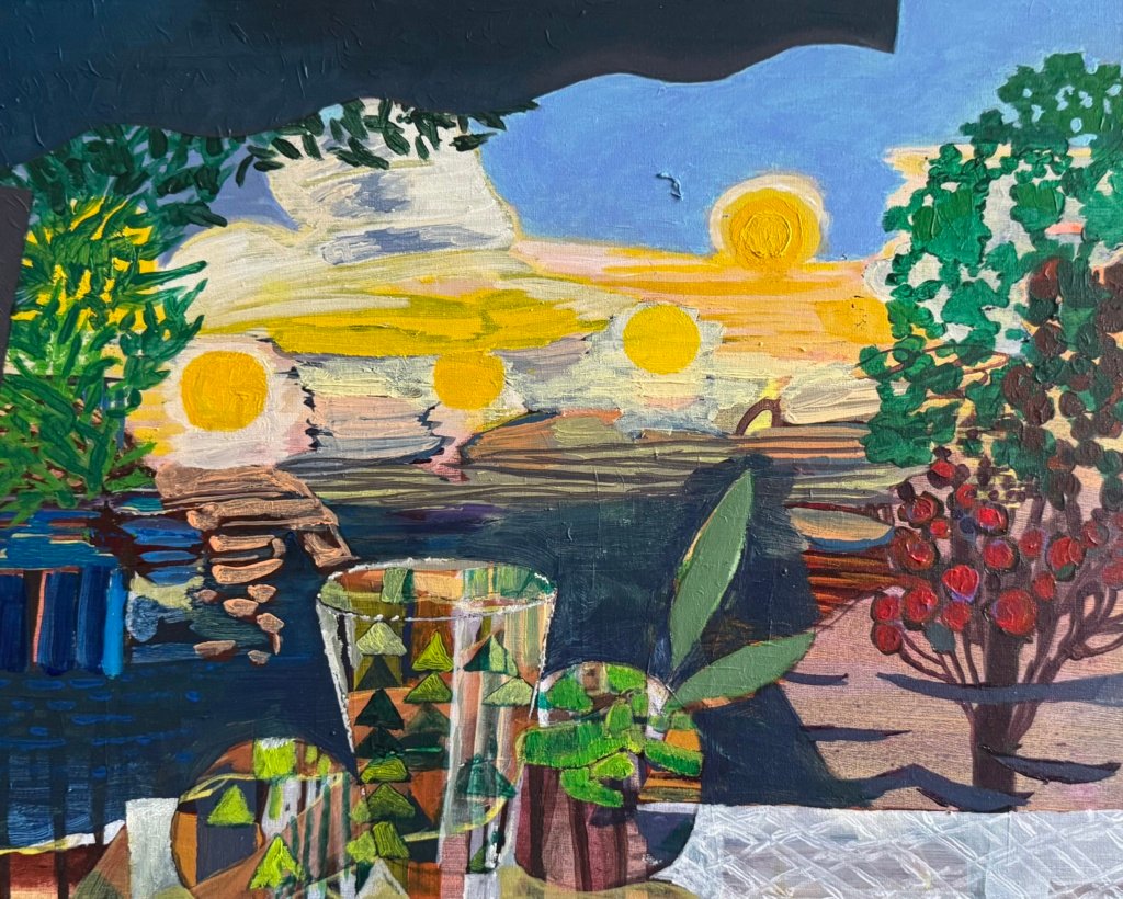 8 -Alberto Saraiva, Caipiríssima, 2023, Técnica mista sobre tela, 40 x 50 cm