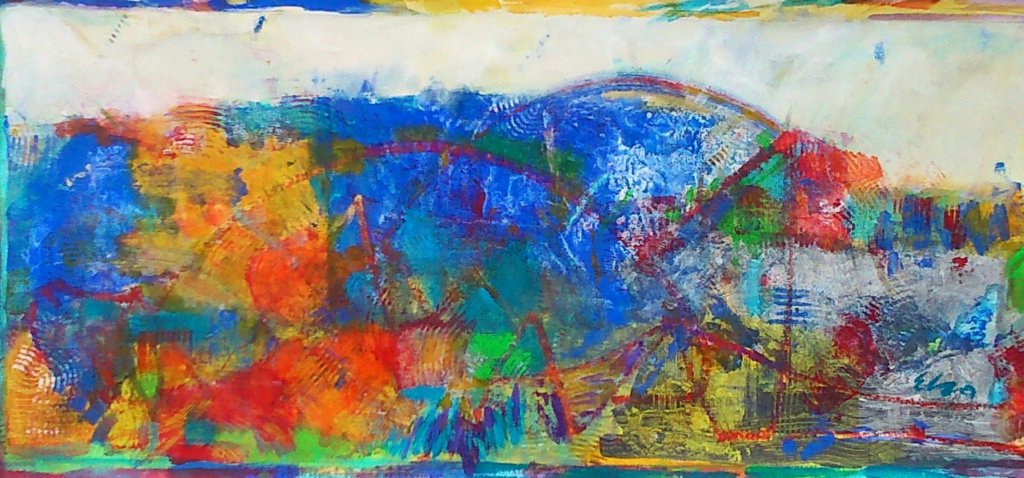 80 x 190 cm _ Elso Arruda _ Boa viagem estrelas _ 2016 _ Acrílica s linho