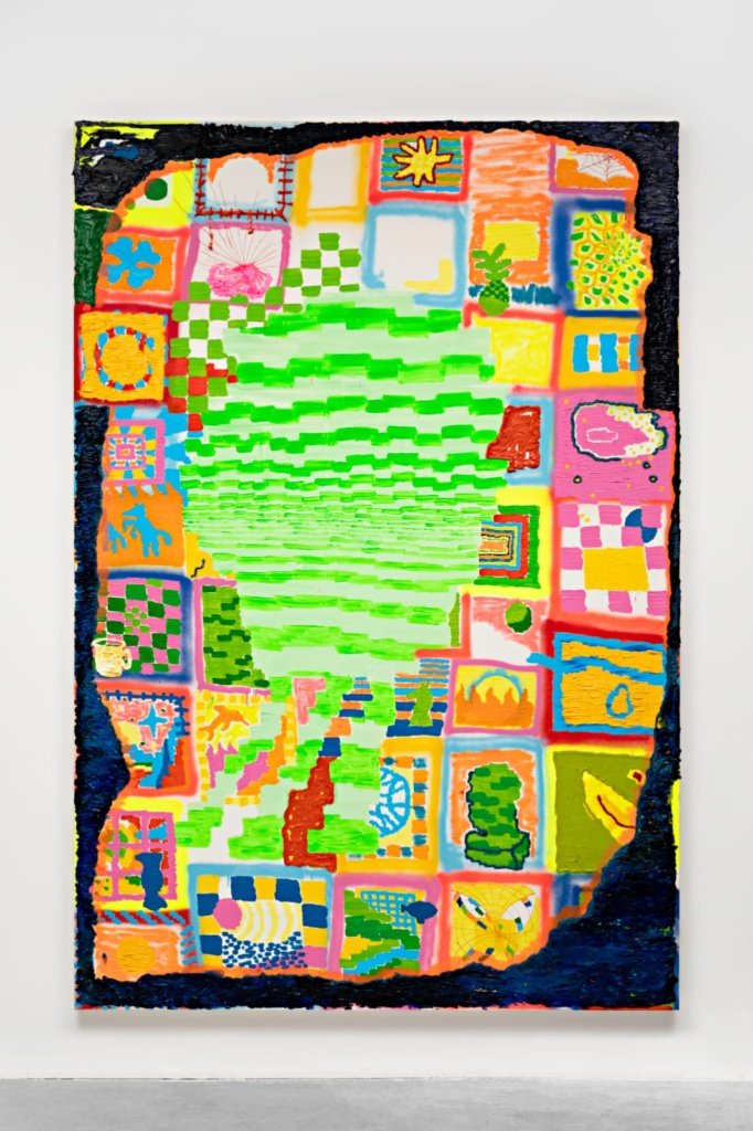 Fake news 2022 òleo e acrílica sobre tela 220 x 150 cm (2)