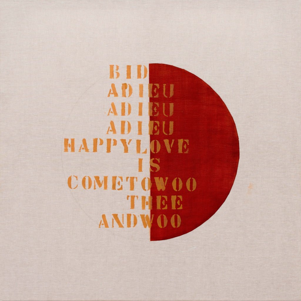 I, 2025 Série James Joyce Music A partir do poema Bid Adieu Acrílica sobre linho 100 x 100 x 5 cm