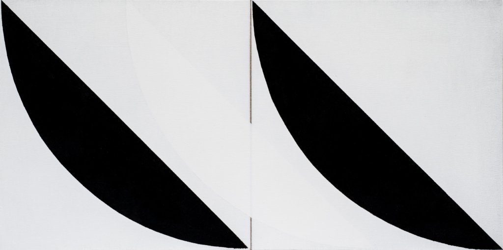 Sem título, 2025 Série Volpianos Acrílica sobre linho 50 x 100 x 5 cm