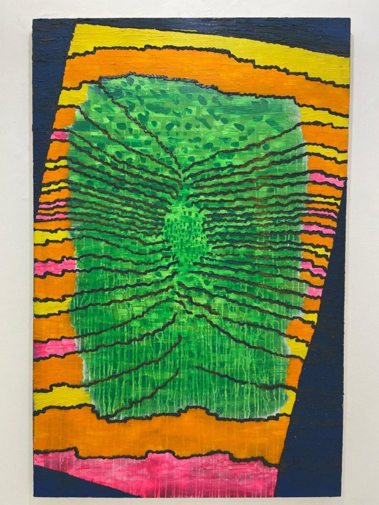 antonio tebyriçáSem título 2020 125 x 80 cm Acrílica e óleo sobre linho