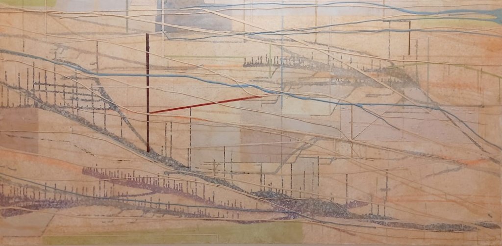 Enseada, 2012. 110 x 220 cm Encaustica sobre canvas