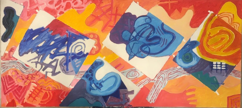 110x240 cm As cinco estações da pintura, 2023ok