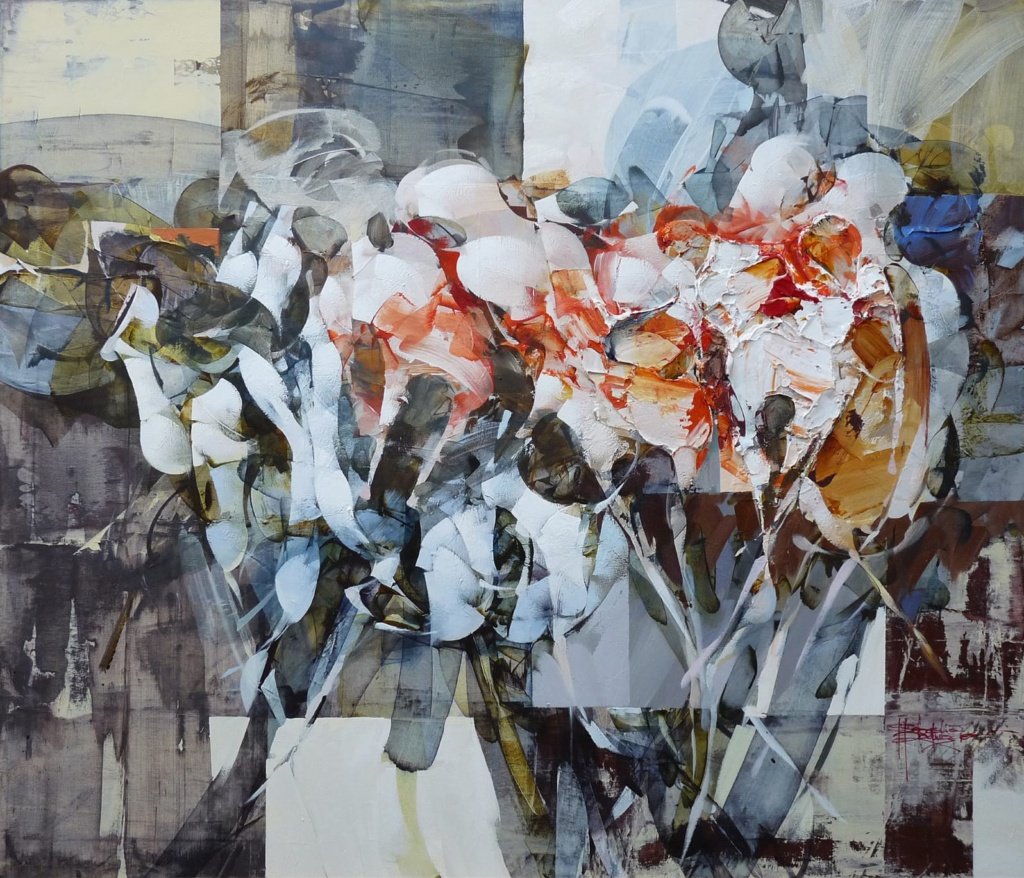120 x 140 cm. Sebastião Rodrigues. Pigmentos, textura e acrílica sobre tela
