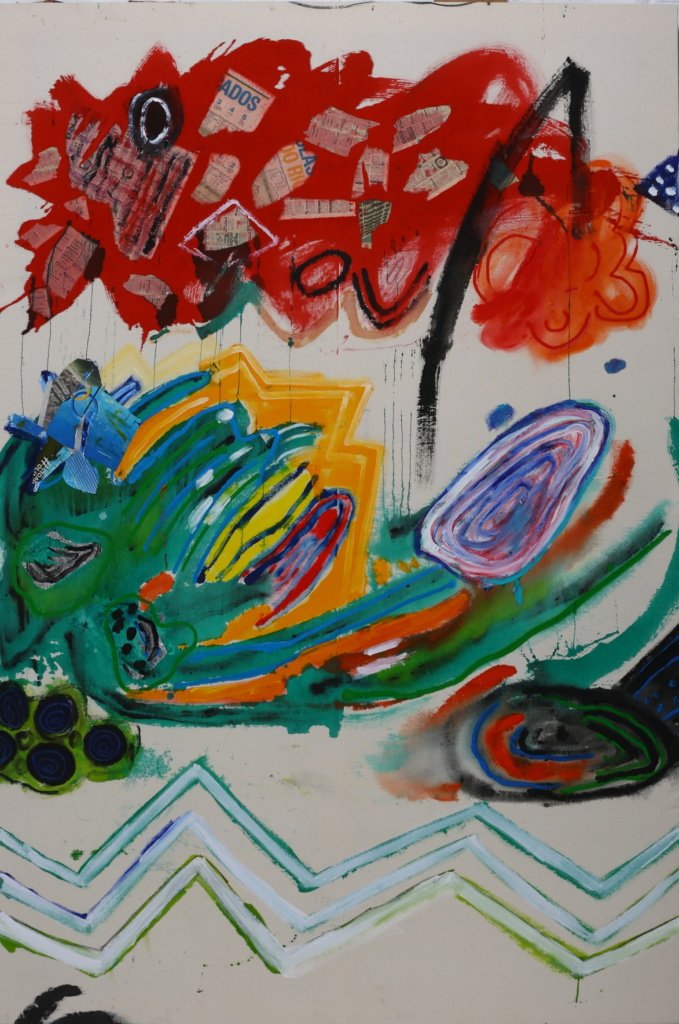 210 x 140 cm _ Luiz Aquila _ A pintura e a quase nuvem vermelha _ 2013