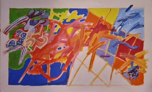 80 x 130 cm _ Luiz Aquila _ A pintura e o nome a ser escrito _ 2020 _ AST