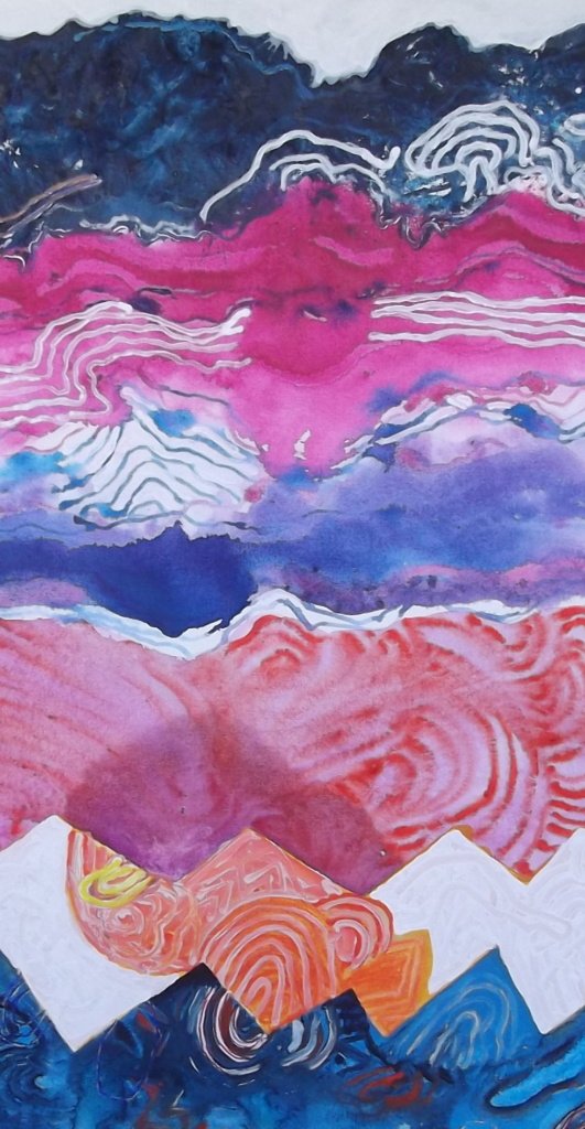 A pintura, suas voltas e zig zags- 180 x 60cm-2011