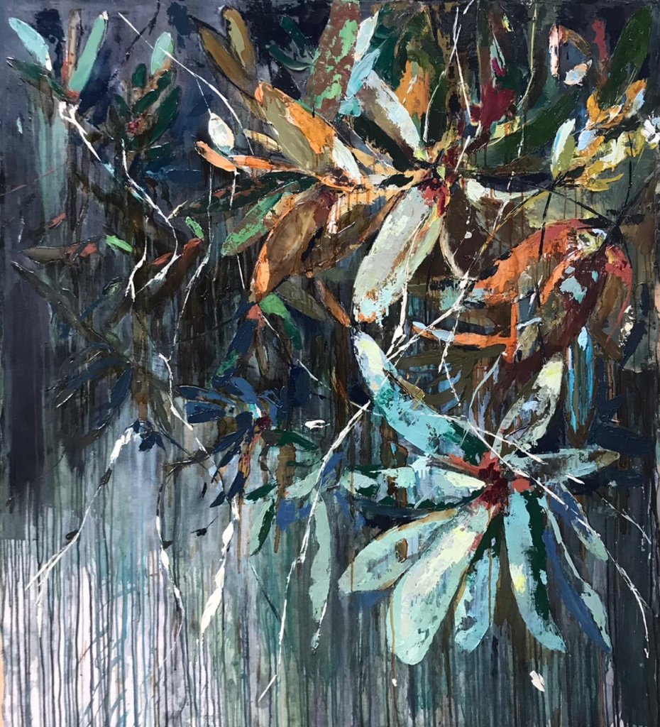 141 x 122 cm _ Ana Durães _ Sem título, 2020. Técnica mista sem tela