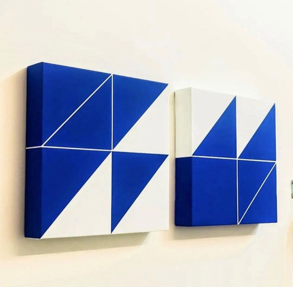 Roma Drumond. Sem Título. 30 x 30 x 5 cm. Acrílica sobre tela