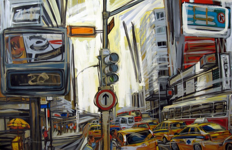 123 x 194 cm. J. Victtor. Pare 1, 2009. Acrílica sobre tela