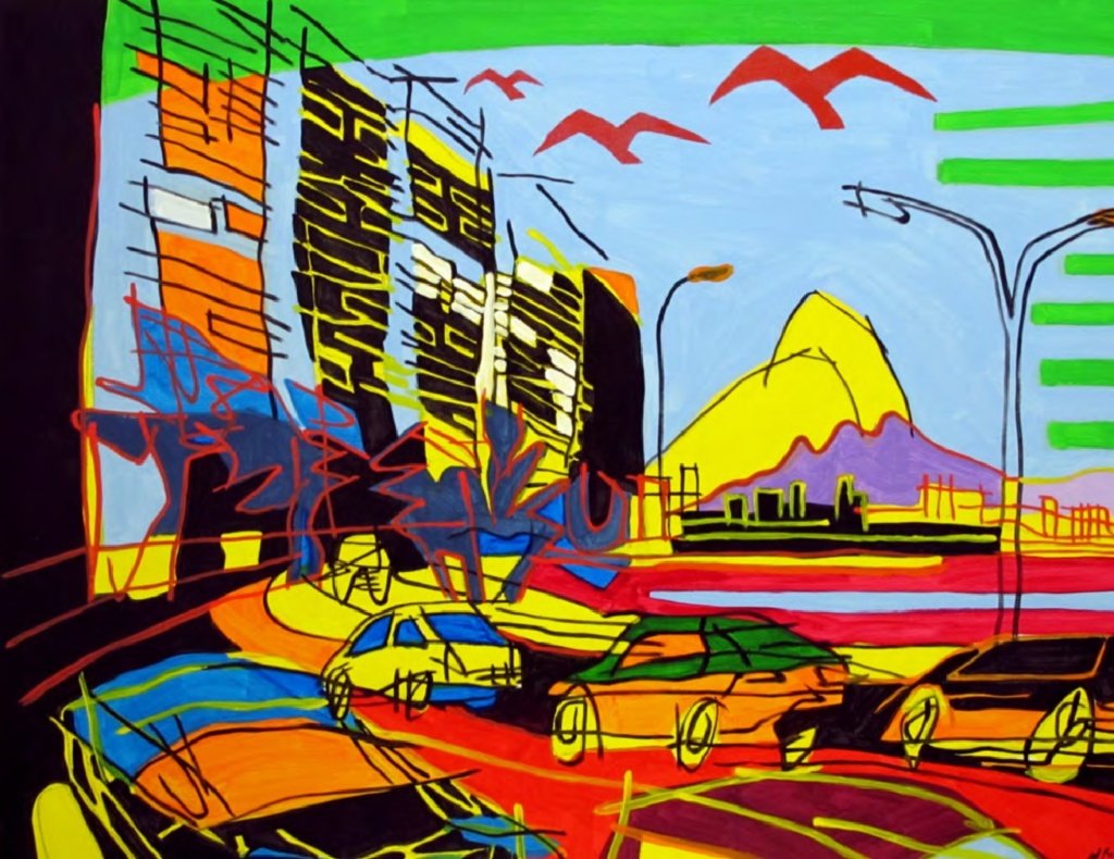 133 x 150 cm. J. Victtor. Lagoa, 2013. Acrílica sobre tela