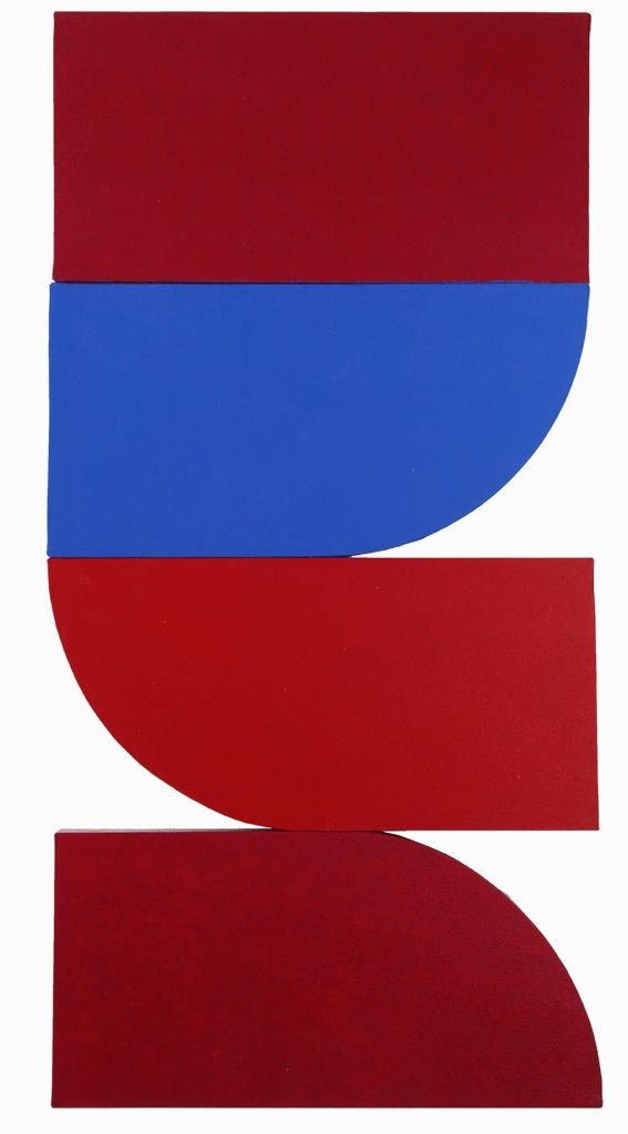 81 x 40 cm. Paiva Brasil. Tangentes n. 9, 2021. Acrílica sobre tela