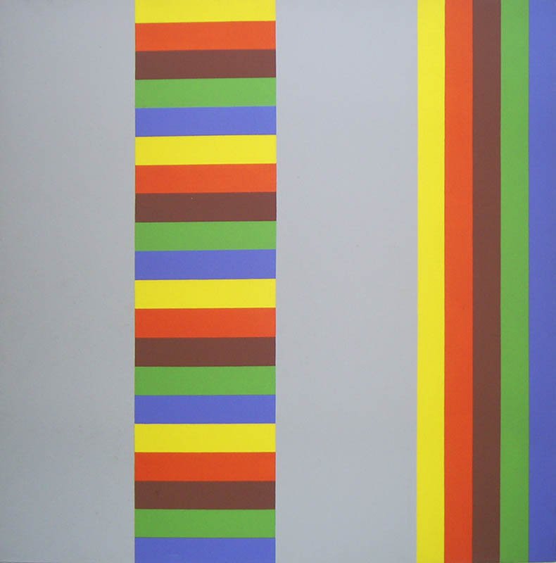 100 x 100 cm. Rubem Ludolf. Sem título, 1989. Óleo sobre tela