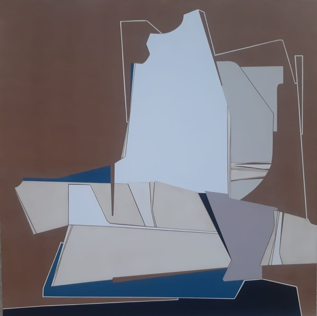 110  x 110 cm. Silvio Baptista. Acrílica sobre madeira