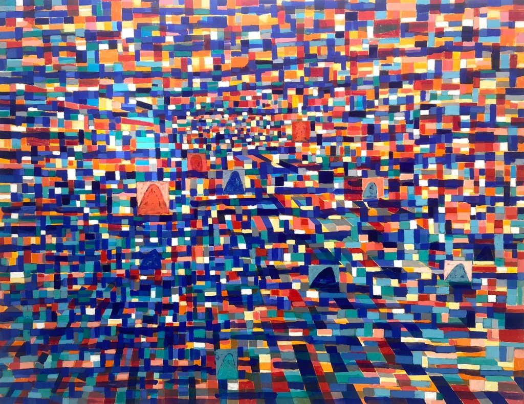 140 x 180 cm. Carlito Rodrigues. Sem título, 2021. Acrílica sobre tela