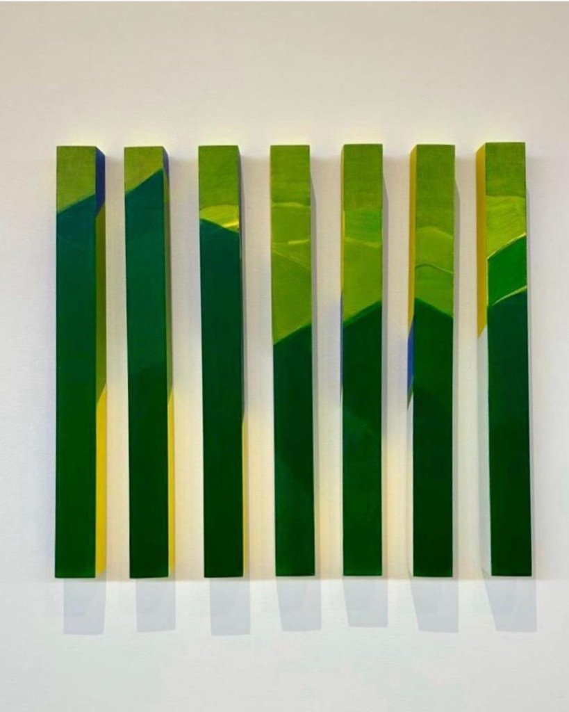 60 x 70 x 5 cm. Leila Puganloni. Brasil, 2016. Acrílica sobre madeira