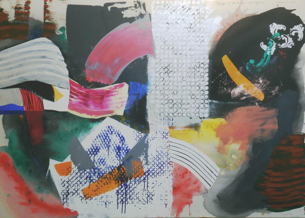 120 x 170 cm. John Nicholson. Change at the Horizon and Beyond, 2025. Acrílica sobre tela