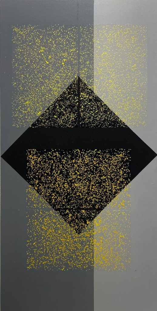 60 x 100 cm. Luciano Figueiredo. Técnica mista sobre madeira
