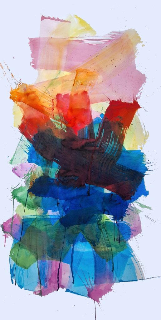 180 x 90 cm. Adriano Mangiavacchi. 204, 2025. Aquarela
