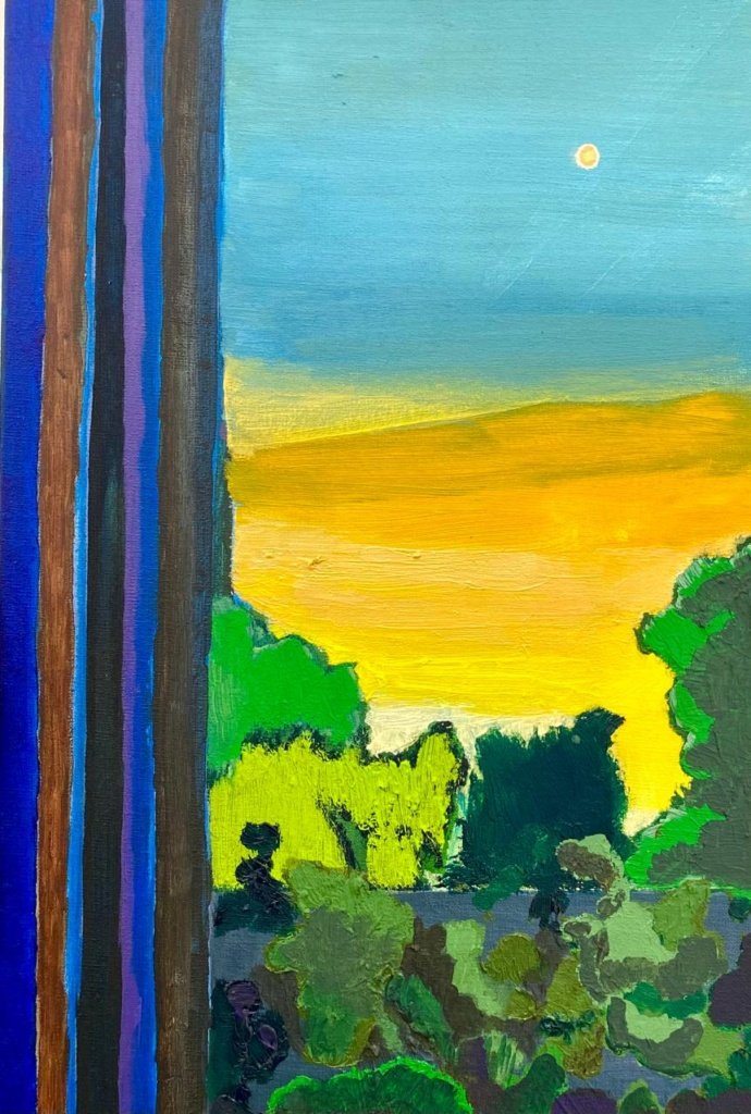 30 x 20 cm. Alberto Saraiva. Estrela Dalva, 2023. Acrílica e óleo sobre tela