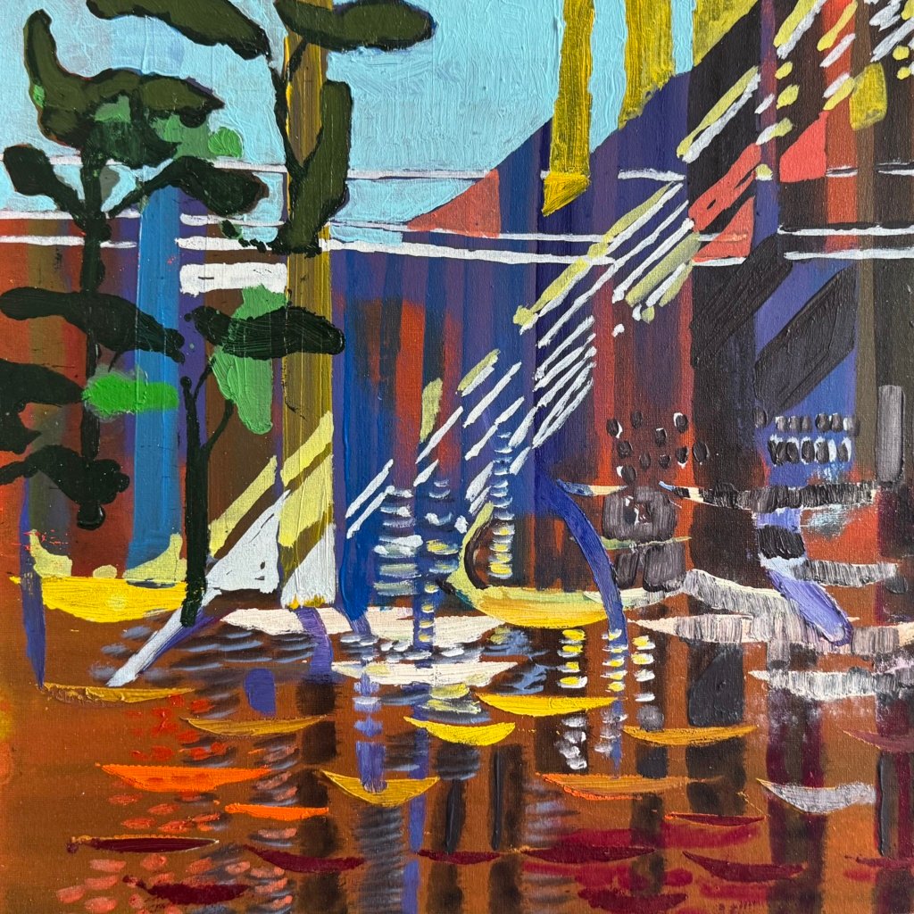 40 x 40 cm. Alberto Saraiva. É vero, é Vero!!!, 2023. Técnica mista sobre tela