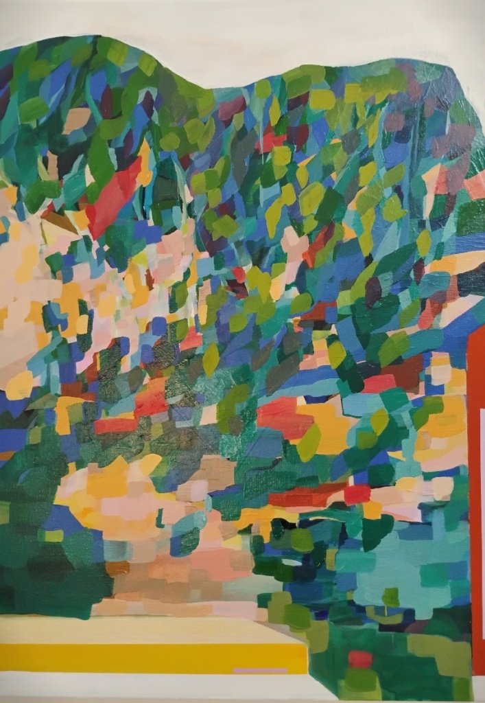 70 x 50 x 4 cm. Cláudia Porto. Alto Gávea 2026. acrílica sobre tela.