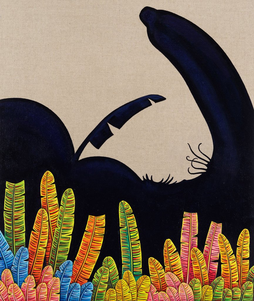 70 x 60 cm. Sergio Allevato. Crepúsculo, 2025. Série Sombras. Óleo sobre linho